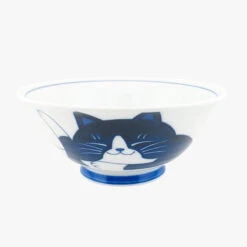 Japanese Bowl - Blue Cat 9 Japanese Bowl - Blue Cat -Shibui Store bol japonais chat bleu 946