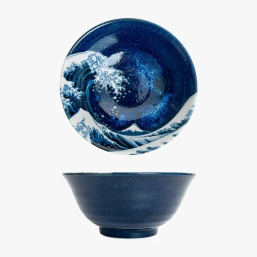 Japanese Bowl - Kanagawa Blue
