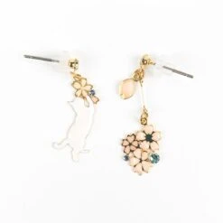 Cat Earrings -Shibui Store boucles doreilles japonaises chat 472