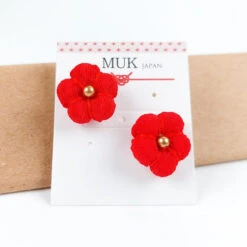 Japanese Flower Earrings 7 Japanese Flower Earrings -Shibui Store boucles doreilles japonaises fleur 469