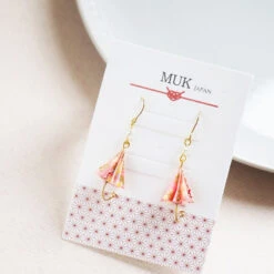 Umbrella Earrings - Pink -Shibui Store boucles doreilles ombrelle rose 381