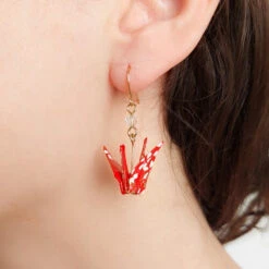 Origami Earrings - Aka