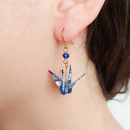 Earrings Origami - Mizuiro
