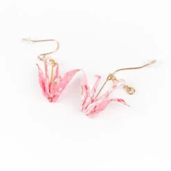 Origami Earrings - Pinku 7 Origami Earrings - Pinku -Shibui Store boucles doreilles origami pinku 447