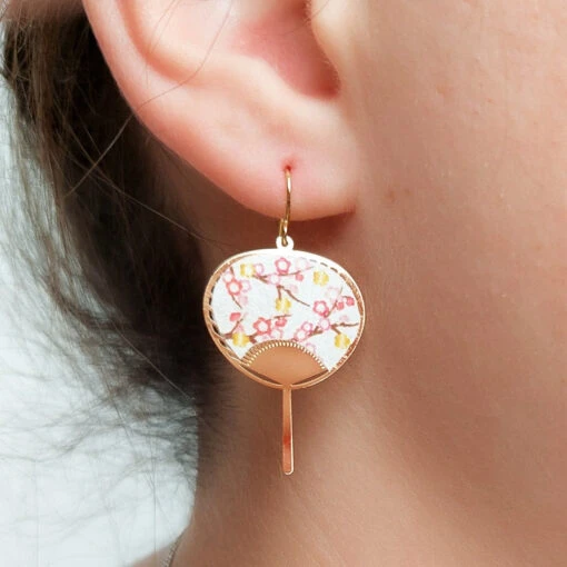 Uchiwa Ume Earrings