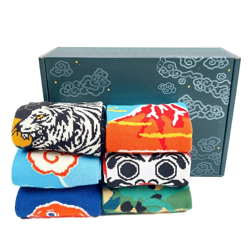 Japanese Socks For Men Gift Box 3 Japanese Socks For Men Gift Box
