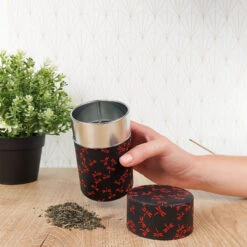 Bulk Tea Tin - Black Dragonfly 12 Bulk Tea Tin - Black Dragonfly -Shibui Store bulk tea tin black dragonfly 904