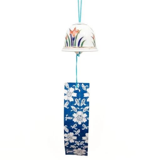 Japanese Furin Wind Chime - Iris Flower