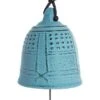 Cast Iron Wind Chime - Iwachu Light Blue - 2.2 In 2 Cast Iron Wind Chime - Iwachu Light Blue - 2.2 In -Shibui Store carillon japonais fonte iwachu bleu clair 5 5 cm 804