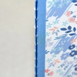 Blue Japanese Notebook -Shibui Store carnet japonais fleuri bleu 549