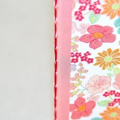 Japanese Pink Notebook -Shibui Store carnet japonais fleuri rose 107