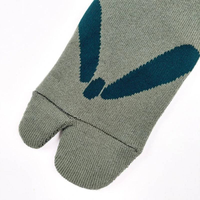 Flip Flop Toe Socks - Green 7 Flip Flop Toe Socks - Green - Image 5