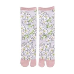 Tabi Socks Blossom -Shibui Store chaussettes tabi blossom eu 36 40 rose 460