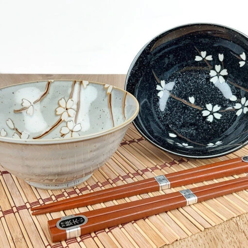 Set Of 2 Japanese Cherry Bowls