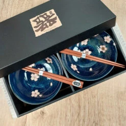 Set Of 2 Japanese Bowls - Sakura -Shibui Store coffret 2 bols japonais sakura 295