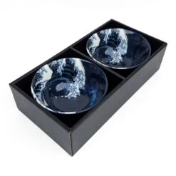 Set Of 2 Small Japanese Bowls – Kanagawa Wave -Shibui Store coffret 2 petits bols japonais kanagawa 555