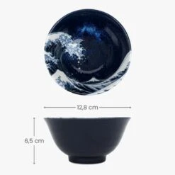 Set Of 2 Small Japanese Bowls – Kanagawa Wave -Shibui Store coffret 2 petits bols japonais kanagawa 717