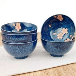 Set Of 5 Japanese Bowls - Sakura -Shibui Store coffret 5 bols japonais sakura 215