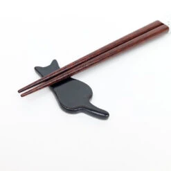 Black Cat Chopsticks Set -Shibui Store coffret baguettes japonaises chat noir 320
