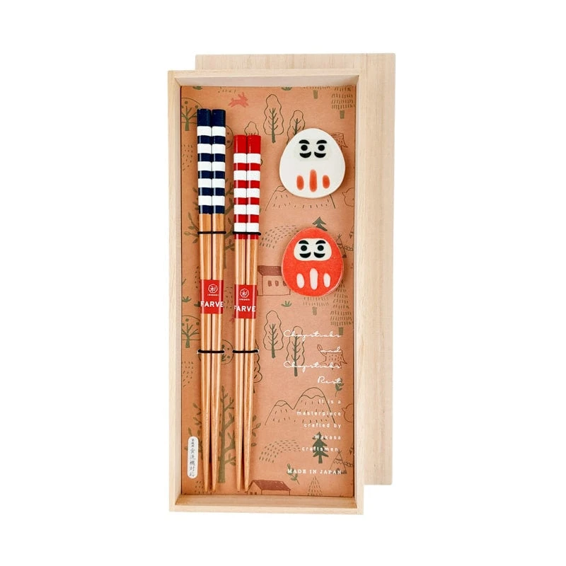 Japanese Chopsticks Set - Daruma 4 Japanese Chopsticks Set - Daruma - Image 2
