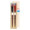 Mount Fuji Red Chopsticks Set 2 Mount Fuji Red Chopsticks Set -Shibui Store coffret de baguettes mont fuji rouge 497