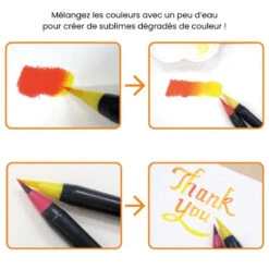 Watercolor Pen & Brush Set -Shibui Store coffret stylos pinceaux aquarelle 382