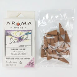 White Musk Incense - Cone -Shibui Store cone dencens musc blanc 365
