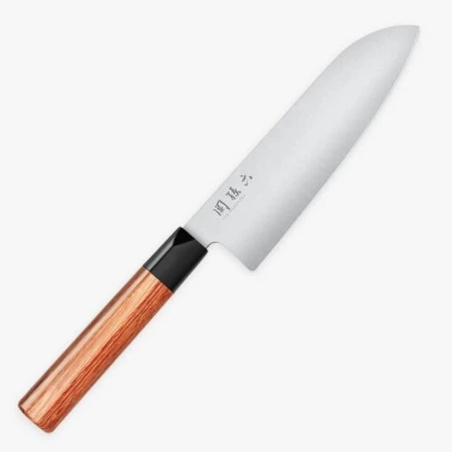 Seki Magoroku Redwood Santoku Knife - 6.7 In