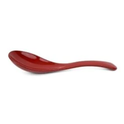 Red Ramen Spoon - Lacquered Resin -Shibui Store cuillere a ramen laquee resine rouge 104