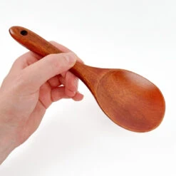 Japanese Wooden Rice Spoon -Shibui Store cuillere a riz en bois fonce 245