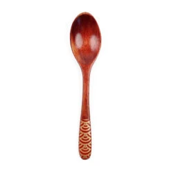 Japanese Wooden Tea Spoon - Red -Shibui Store cuillere a the japonaise bois rouge 940