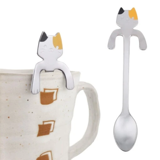 Japanese Tea Spoon - Neko Cat