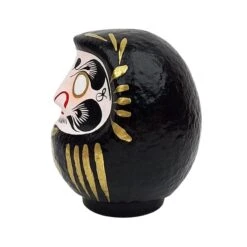 Black Japanese Daruma – 3.5” To 5.9” -Shibui Store daruma japonais noir 9 a 15 cm 113