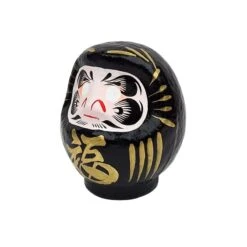 Black Japanese Daruma – 3.5” To 5.9” -Shibui Store daruma japonais noir 9 a 15 cm 413