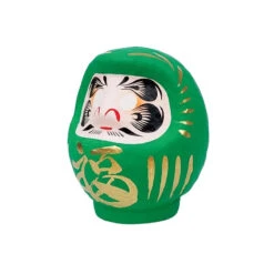 Japanese Daruma - Green -Shibui Store daruma japonais vert 837