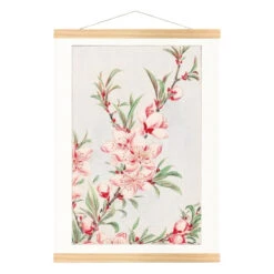Japanese Block Print - Peach Blossom 7 Japanese Block Print - Peach Blossom -Shibui Store estampe japonaise fleurs de pecher a3 817