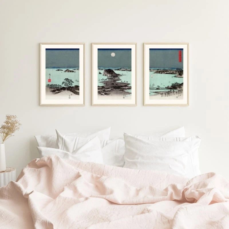 Japanese Print Hiroshige Kanazawa N°2 4 Japanese Print Hiroshige Kanazawa N°2 - Image 2