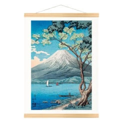 Japanese Woodblock Print - Yamanaka Lake 7 Japanese Woodblock Print - Yamanaka Lake -Shibui Store estampe japonaise lac yamanaka a3 500
