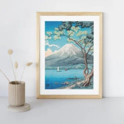Japanese Woodblock Print - Yamanaka Lake 6 Japanese Woodblock Print - Yamanaka Lake -Shibui Store estampe japonaise lac yamanaka a3 861