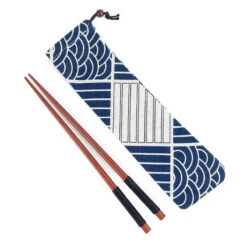 Japanese Patchwork Chopsticks Pouch -Shibui Store etui baguettes japonaises patchwork 439