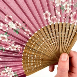 Japanese Fan - Sakura Pink -Shibui Store eventail japonais sakura rose 160