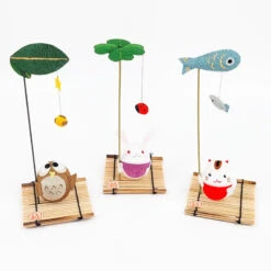 Japanese Chirimen Owl Figurine 9 Japanese Chirimen Owl Figurine -Shibui Store figurine japonaise chirimen hibou 987