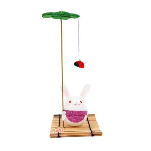 Japanese Chirimen Rabbit Figurine