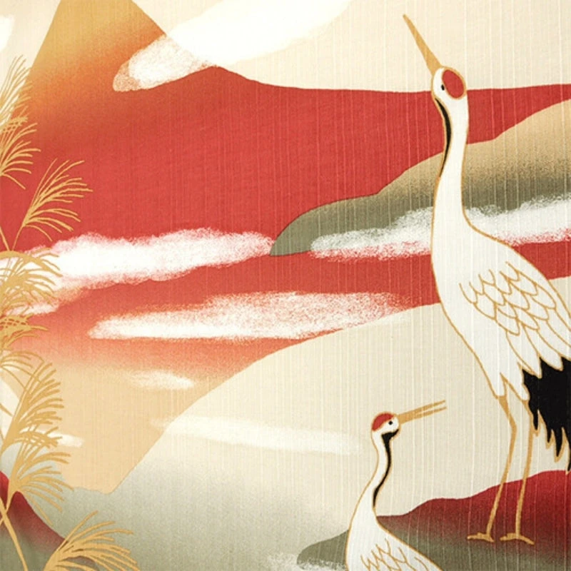 Furoshiki - Crane & Fuji - 19.7x19.7 In 4 Furoshiki - Crane & Fuji - 19.7x19.7 In - Image 2