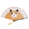 Japanese Cat Fan - Beige -Shibui Store japanese cat fan beige 815