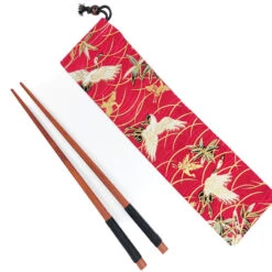 Japanese Chopstick Case - Crane 7 Japanese Chopstick Case - Crane -Shibui Store japanese chopstick case crane 722