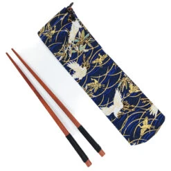 Japanese Chopsticks Case Tsuru -Shibui Store japanese chopsticks case tsuru 441
