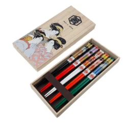 Japanese Chopsticks Set Ukiyo-e -Shibui Store japanese chopsticks set ukiyo e 376