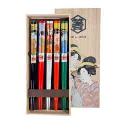 Japanese Chopsticks Set Ukiyo-e -Shibui Store japanese chopsticks set ukiyo e 645