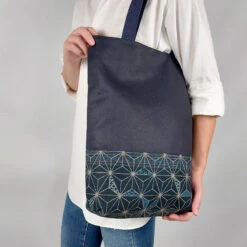 Japanese Fabric Bag Asanoha -Shibui Store japanese fabric bag asanoha 978